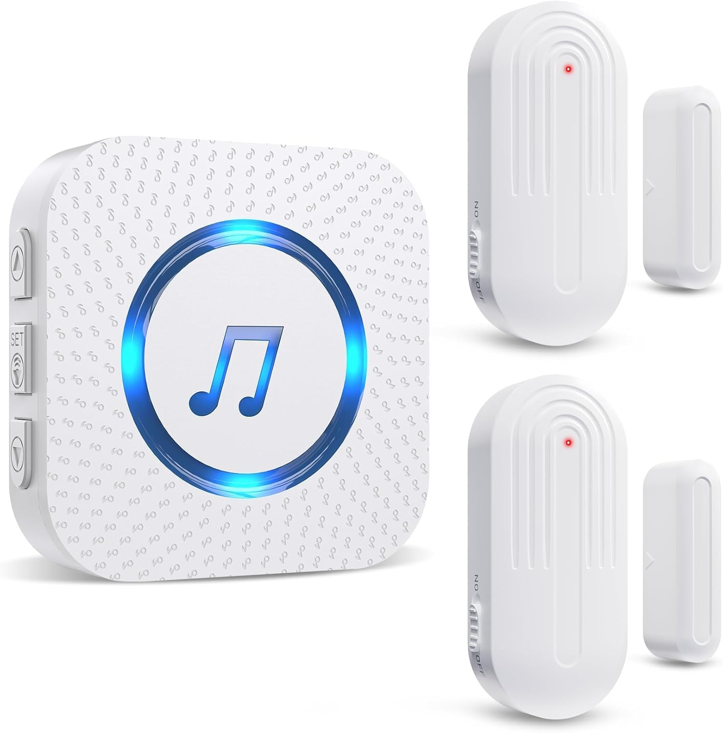 Door Chime, Wireless Door Sensor Chime When Door Opens,Door Entry Alarm Chime for Business/Home/Kids,500 FT Range,26 Chimes 5 Adjustable Volume, 2 Sensors + 1 Receivers